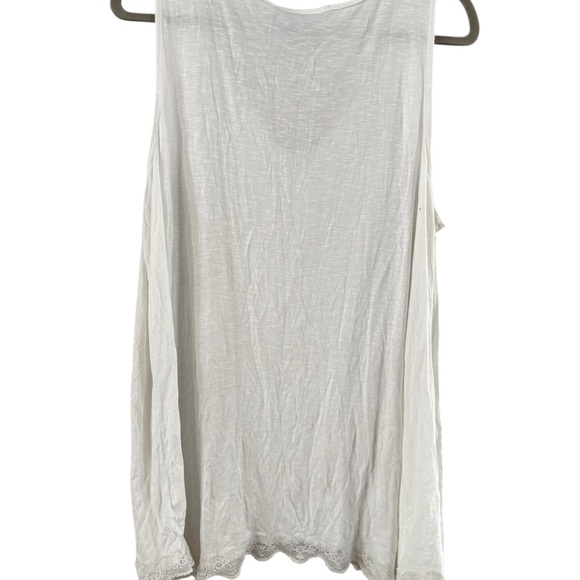 Lane Bryant Ivory Lace Trim Tank Top - Picture 10 of 10